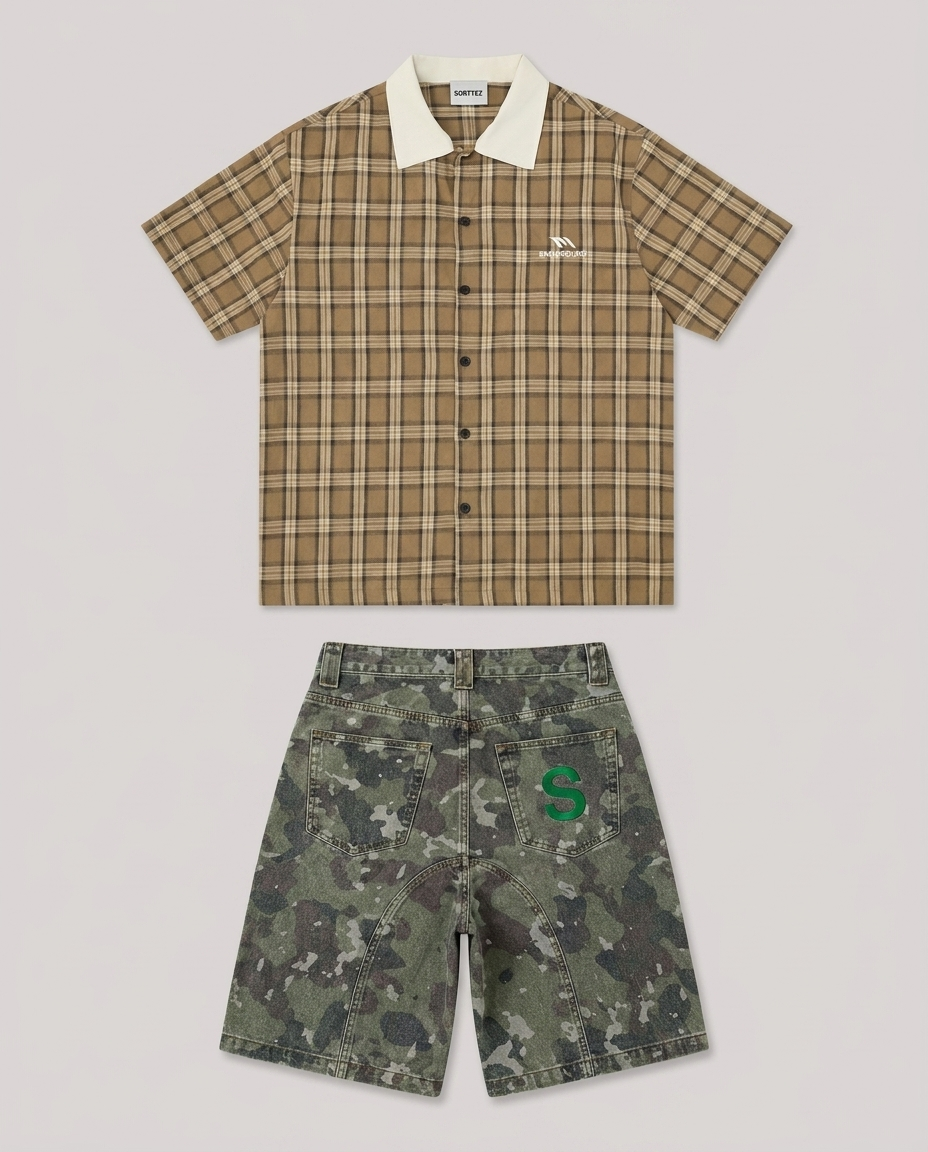 Check Camel / Camo Camo Set