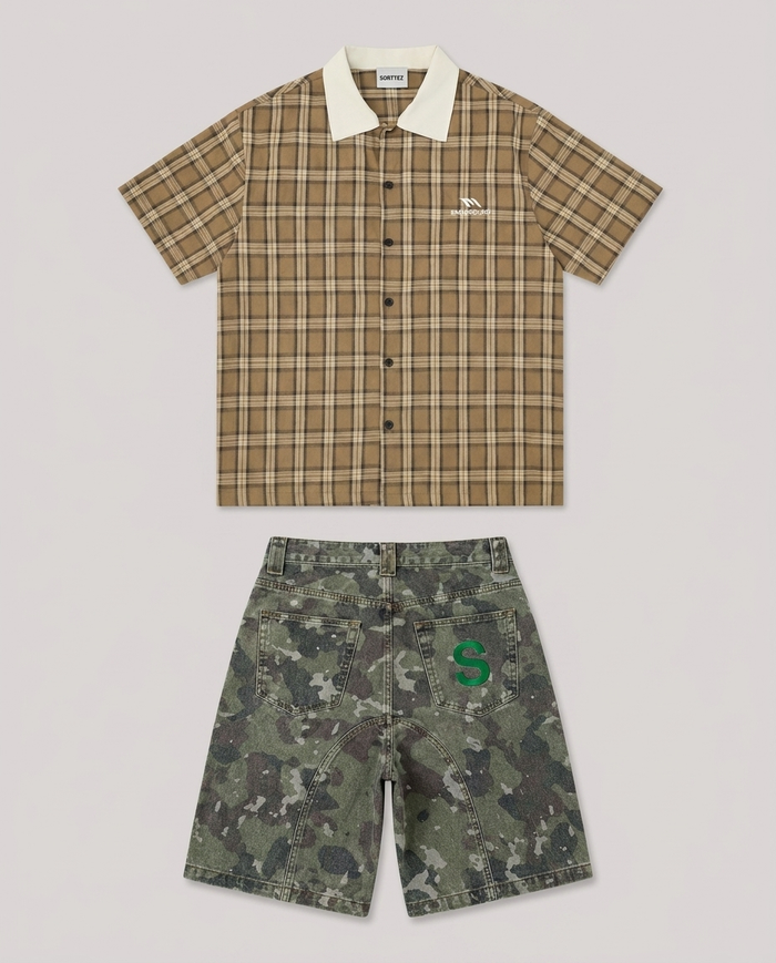 Set de cuadros camel / camuflaje
