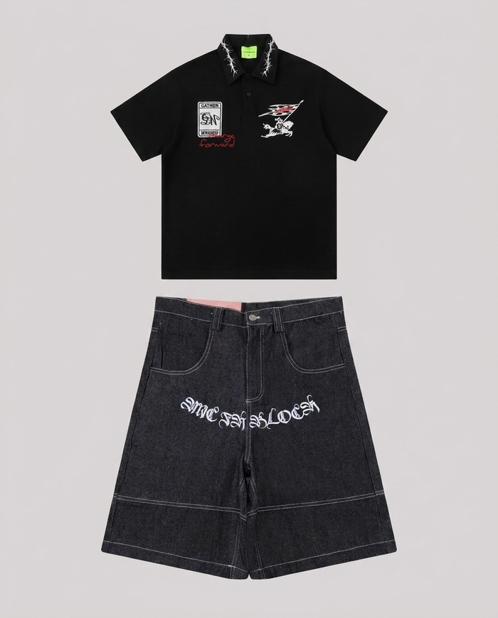 Set negro caballero / negro gótico
