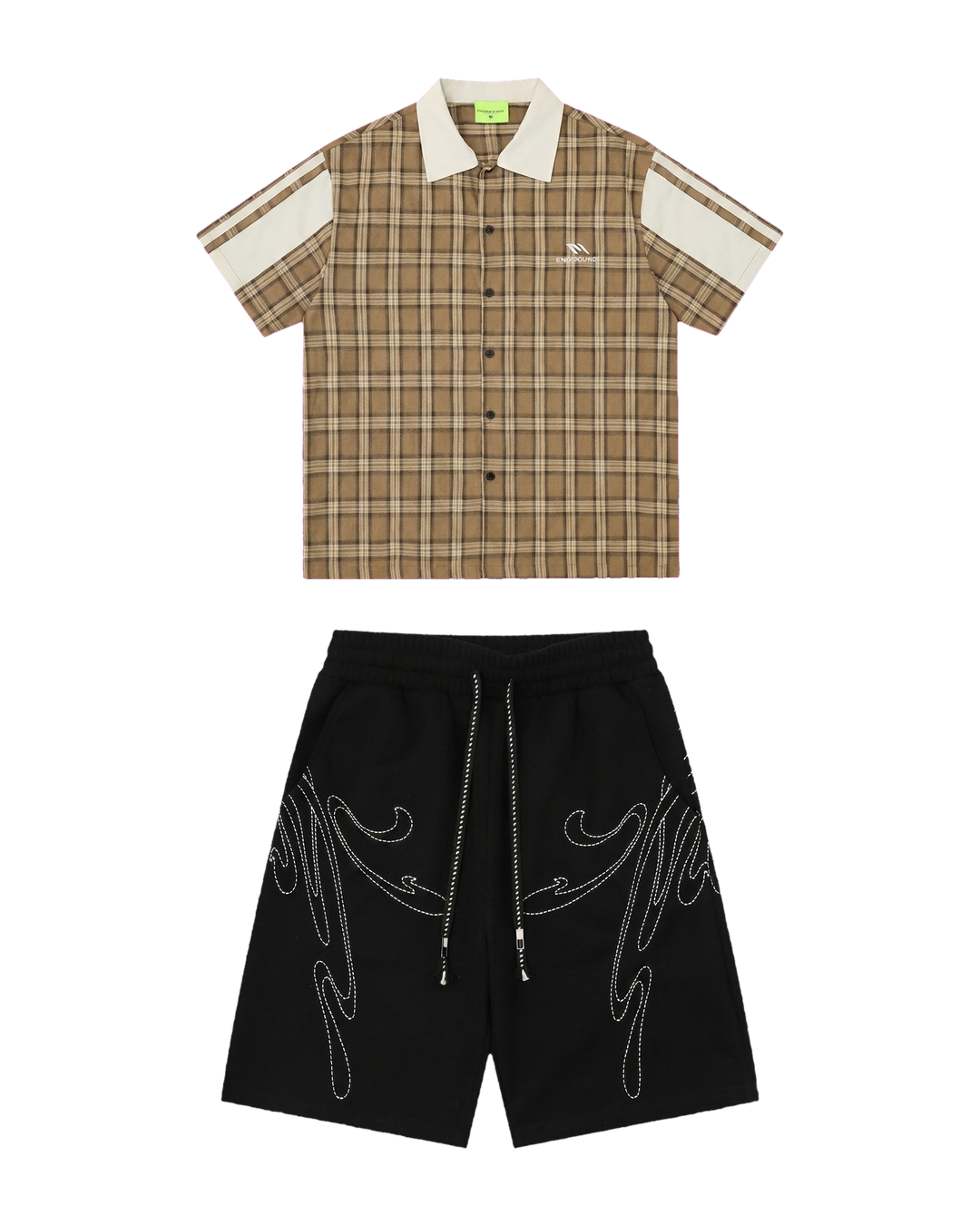 Check Camel / Western Black Set