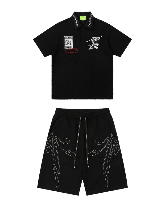 Knight Black / Western Black Set