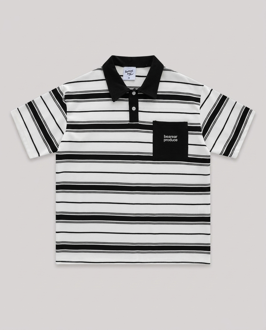 Pocket Polo White / Western Black Set