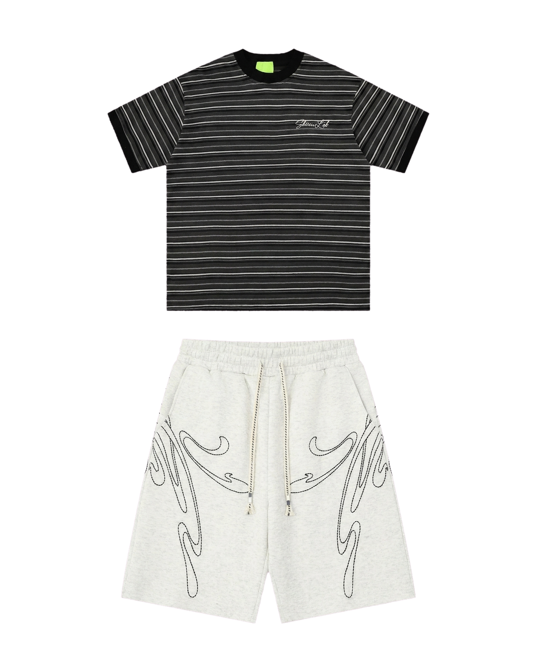 Retro Tee Carbon / Western Grey Set