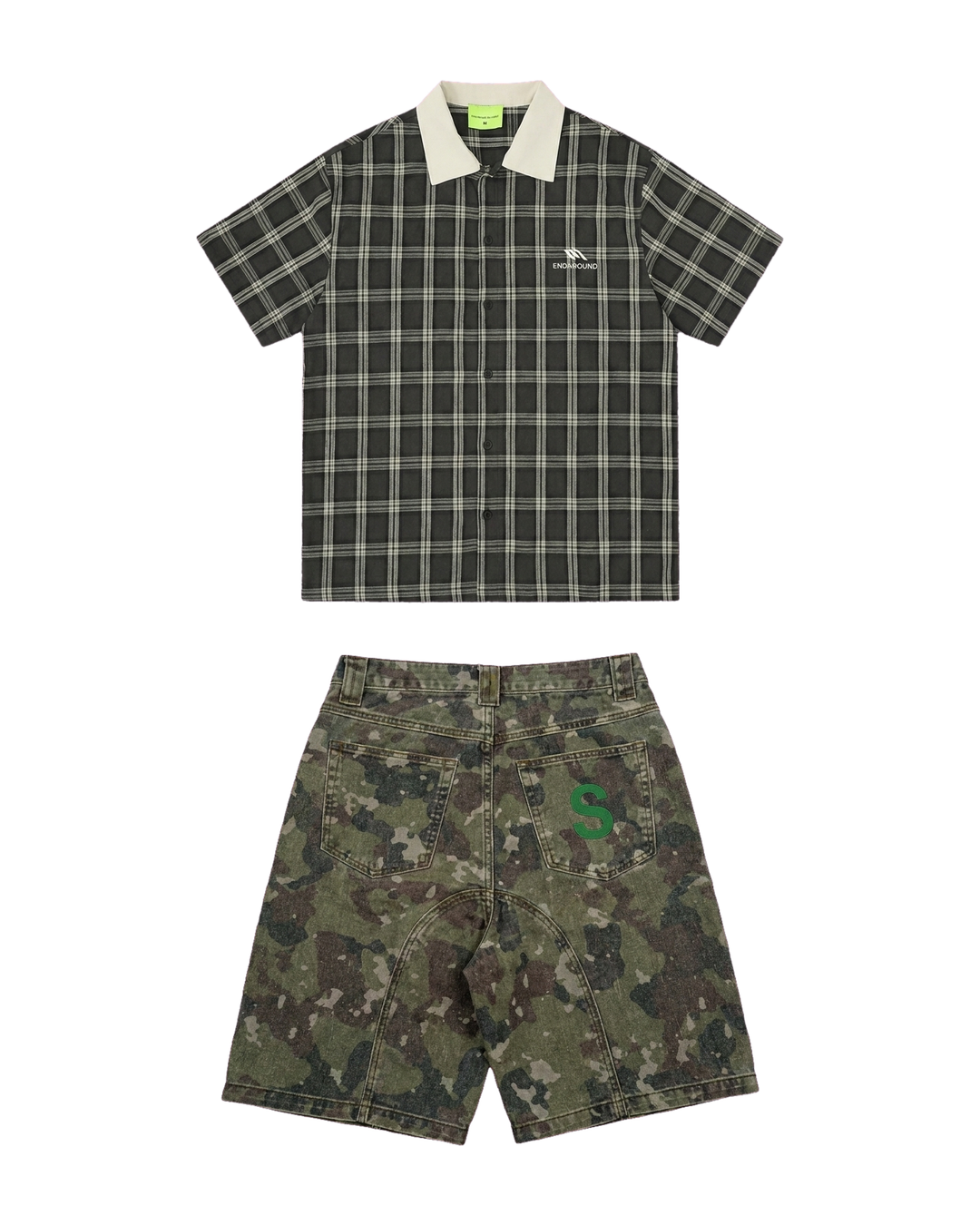 Check Carbon / Camo Set