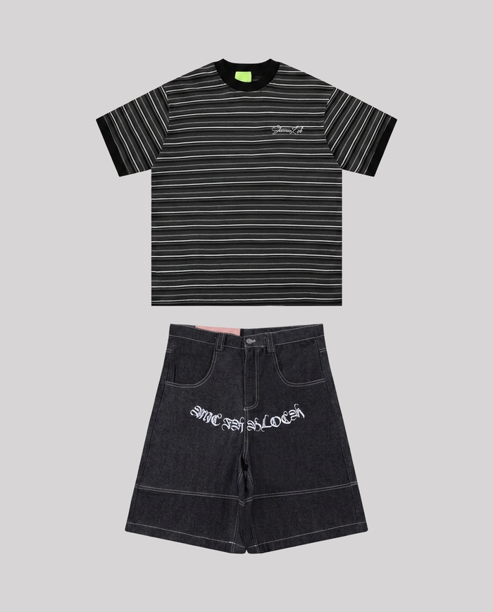 Conjunto Retro Tee Carbon / Gothic Black