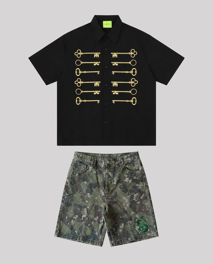 Conjunto Skeleton Black / Camo Camo
