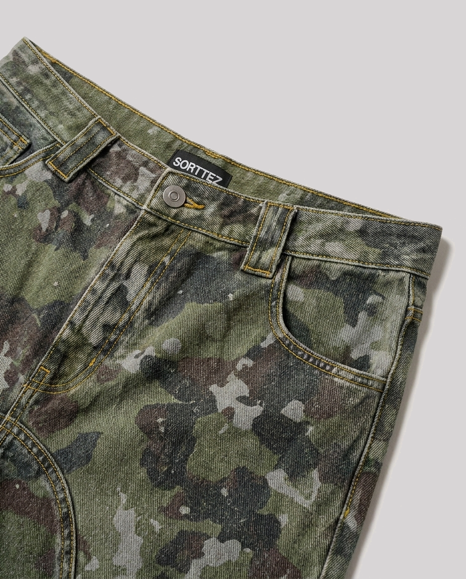 Pocket Polo Black / Camo Camo Set