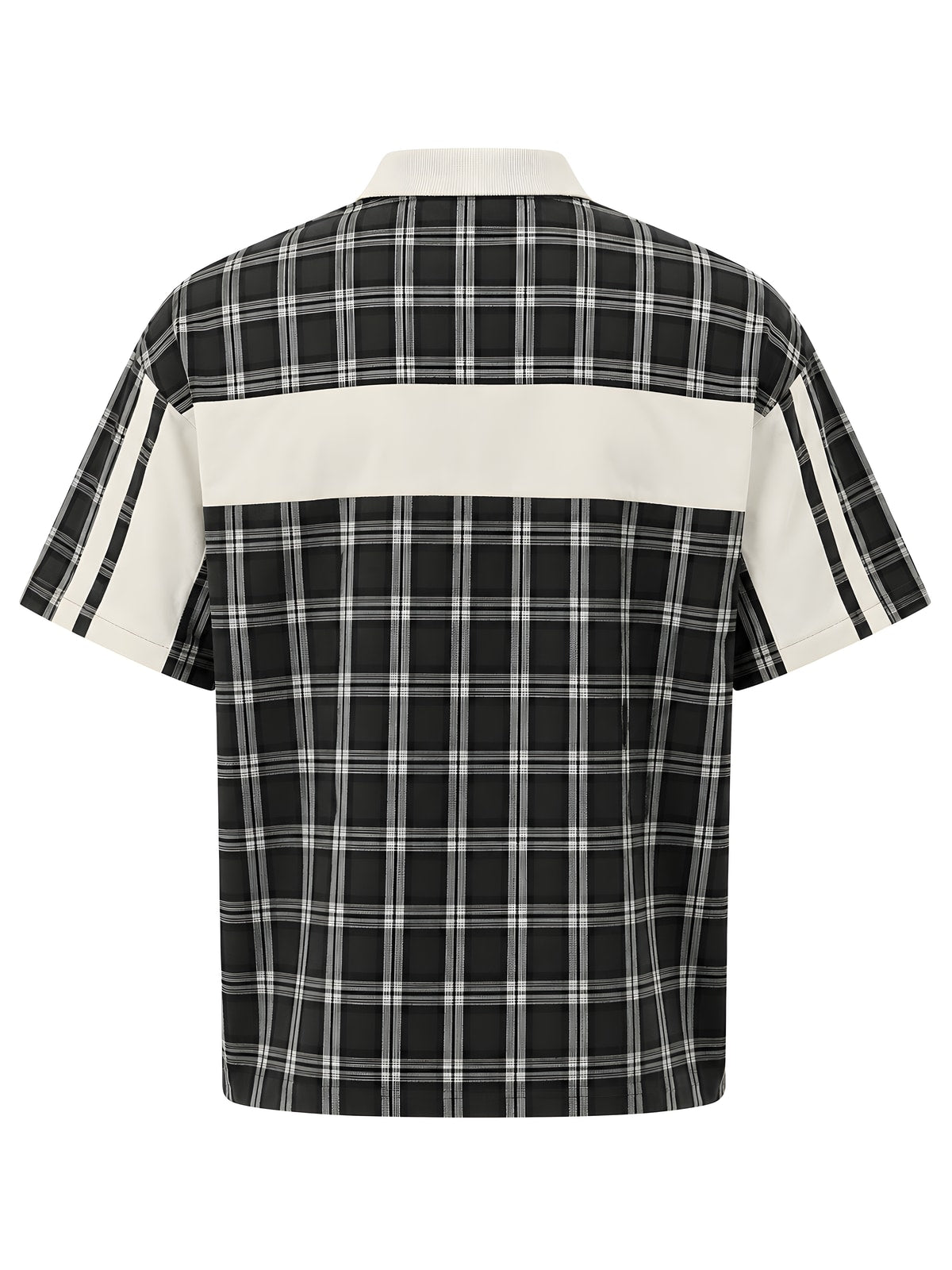 Polo Endaround a cuadros — Negro/Crema